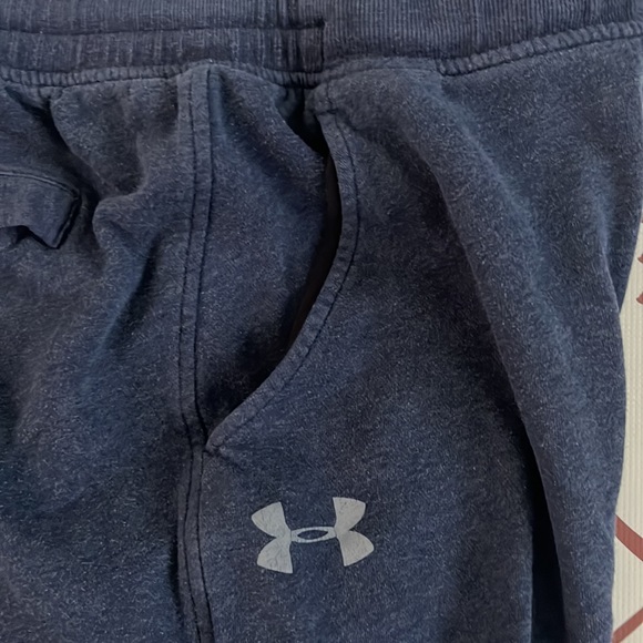 Under Armour Men's Hustle Fleece Joggers (Blue,XL) Good broken-in condition. - Picture 6 of 8